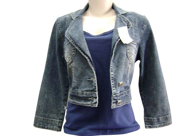 Jaquetinha Jeans Suez Tm P