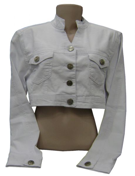 Jaquetinha Bolero Branca com elastano Suez M